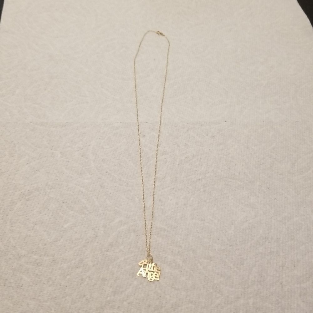 14k Karat Solid Yellow Gold Designer Thin Link Chain Necklace 18 Little Angel 189$